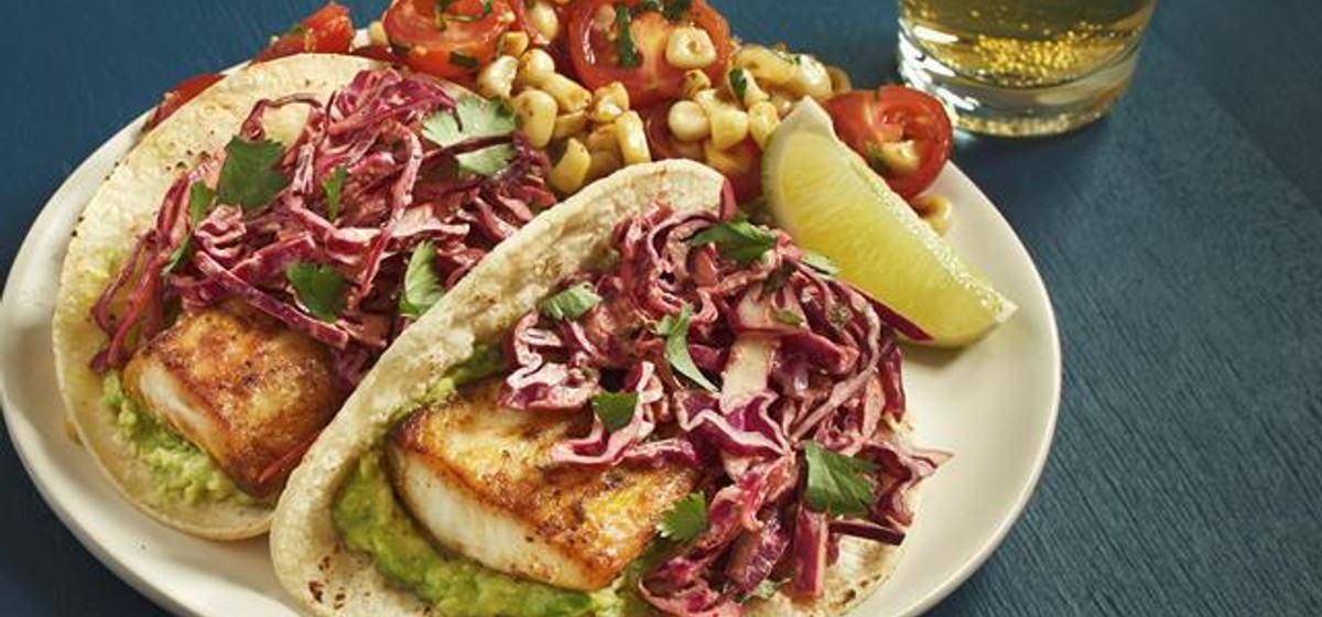 Fish Tacos with Chipotle Crema, Corn, and Tomatoes Recipe | SideChef