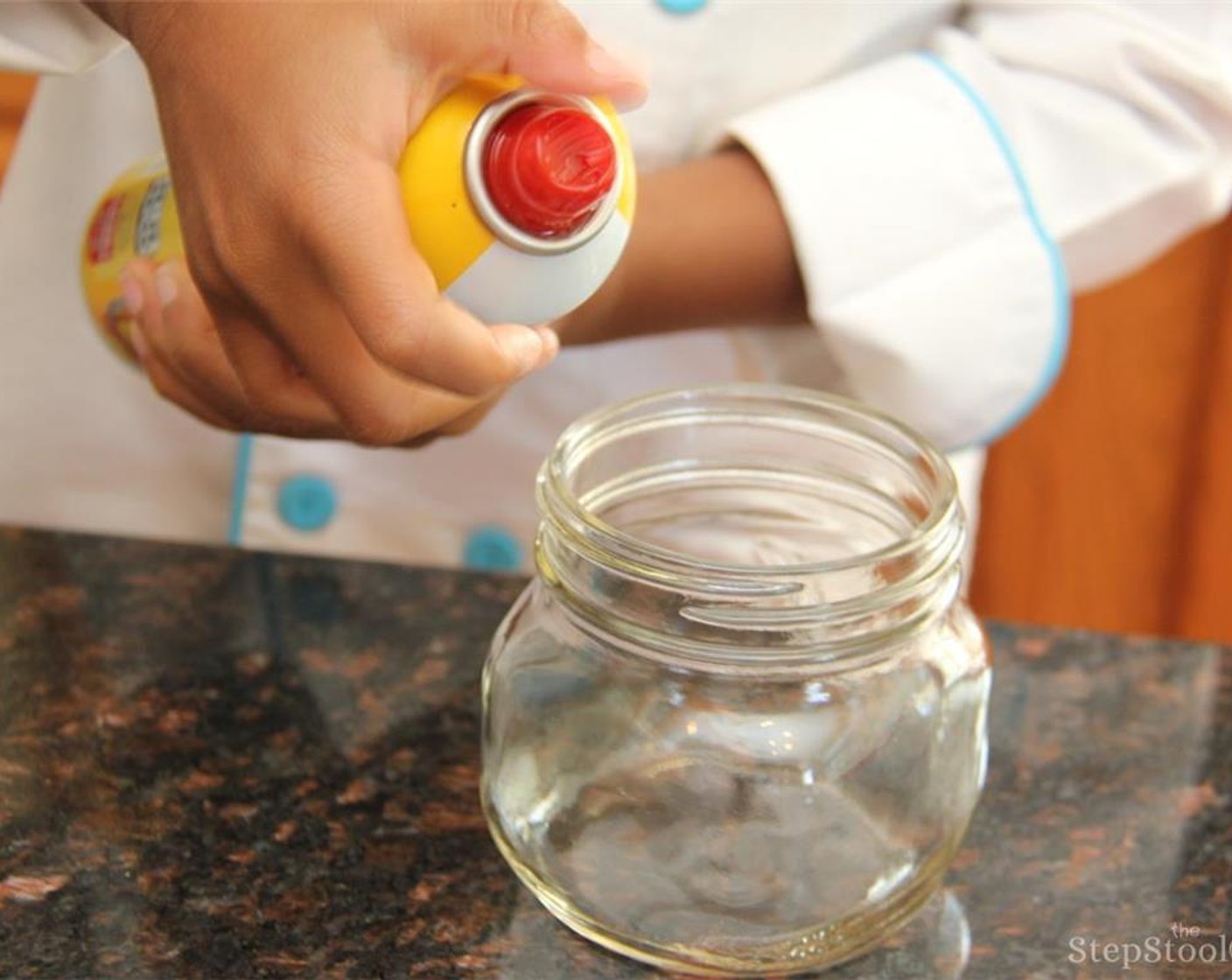 step 1 Preheat the oven to 375 degrees F (190 degrees C), then spray the inside of 3-4 jars with cooking spray.
