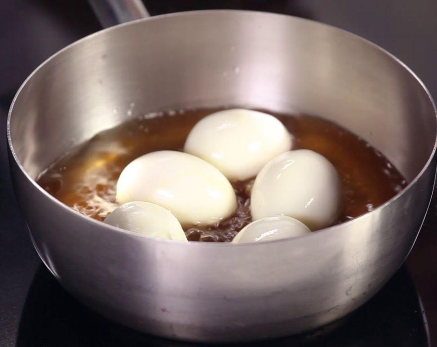 step 3 Deep fry Eggland's Best Classic Eggs (5) and put into the pork leg pot.