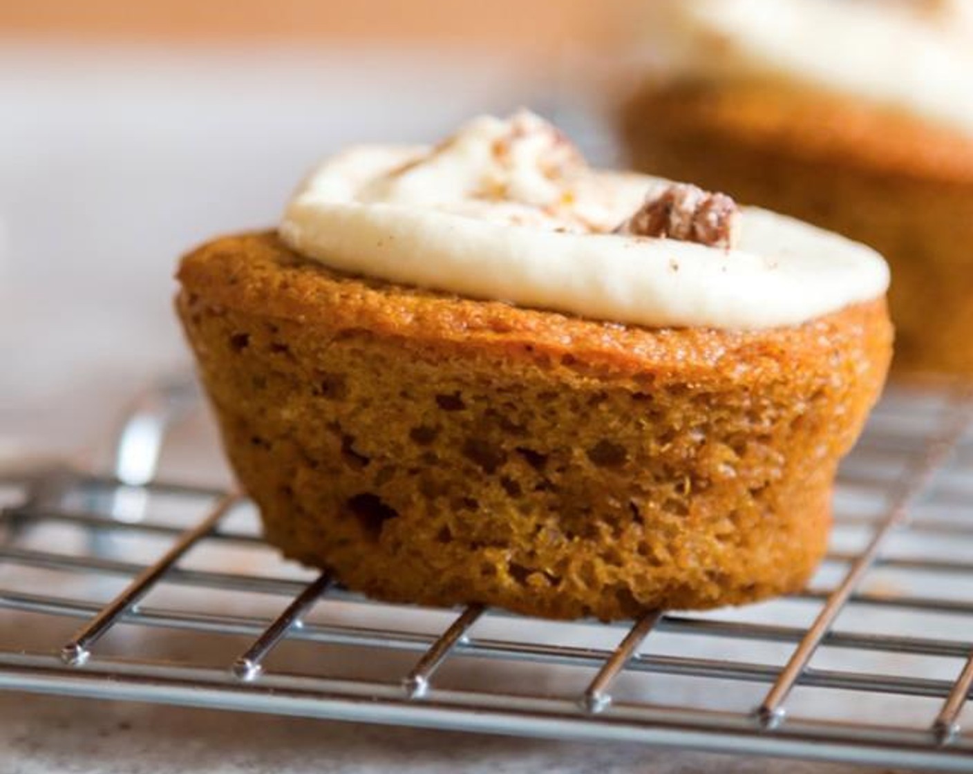 Pumpkin Spice Cupcake with Orange Blossom Frosting