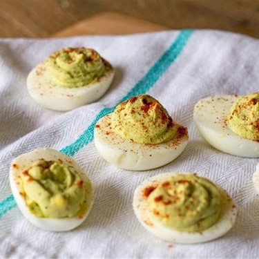 Avocado Deviled Eggs with Smoked Paprika Recipe | SideChef