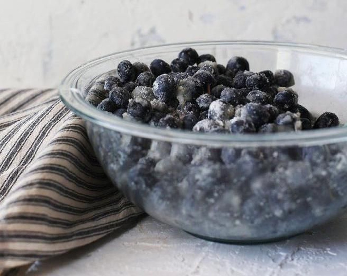 step 3 Mix the Fresh Blueberries (4 1/2 cups) together with the juice from the Lemon (1), Granulated Sugar (3/4 cup), All-Purpose Flour (1/3 cup), Ground Lavender (1/2 Tbsp), and Salt (1 pinch).