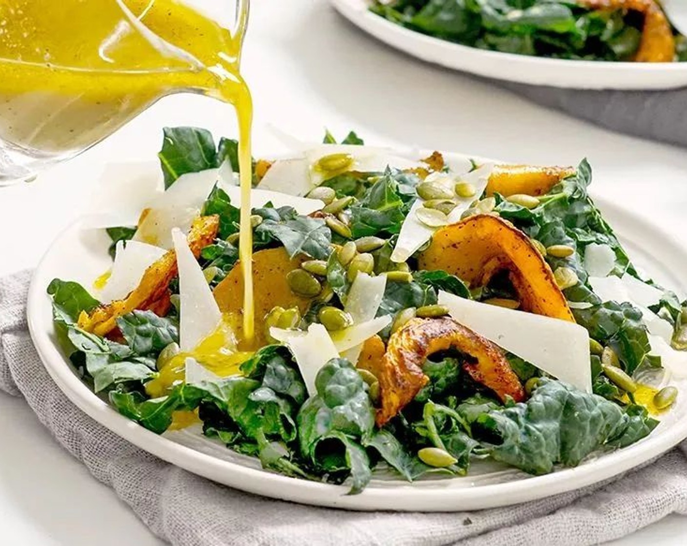 Roasted Five Spice Butternut Squash and Kale Salad