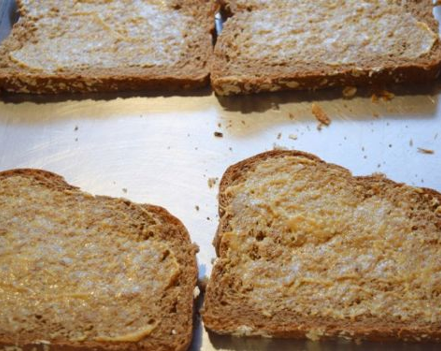 step 1 Coat Whole Grain Bread (2 slices) with a generous amount of Honey Mustard (1 Tbsp).