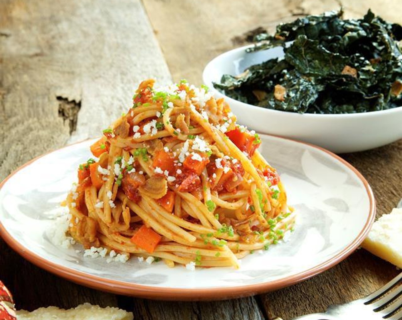 Spaghetti Chitarra with Aromatic Tomato Pancetta