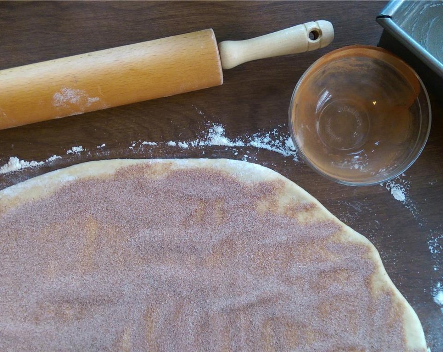 step 6 Combine Simply Organic Cinnamon, Ground (1 Tbsp) and remaining sugar. Sprinkle over the dough.