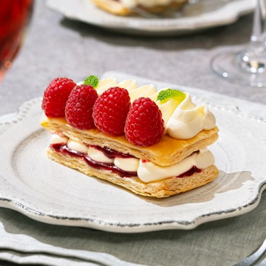 Raspberry Lychee Mille-Feuille Recipe | SideChef