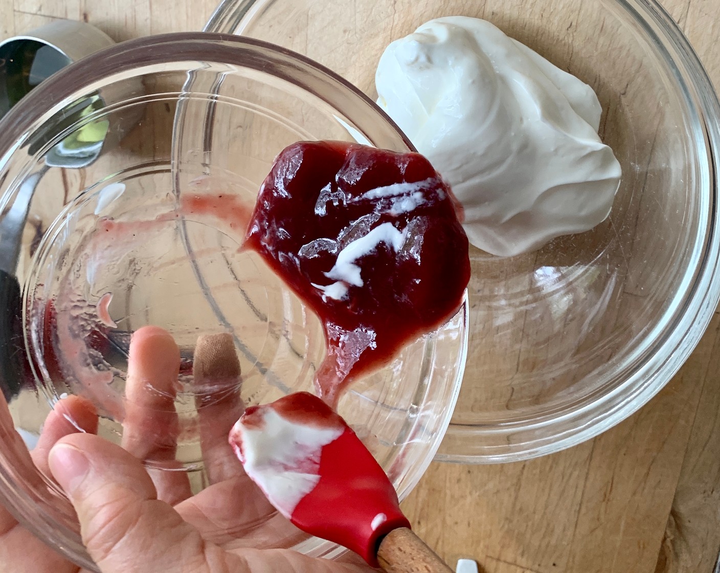 step 1 In a medium bowl, whisk the Apple Cider Vinegar (2 Tbsp), Plain Greek Yogurt (1 Tbsp), Just Jan’s® Seedless Raspberry Spread (2 Tbsp), Poppy Seeds (1 Tbsp), Dry Mustard (1/4 tsp), Kosher Salt (1/4 tsp), and Ground Black Pepper (to taste).