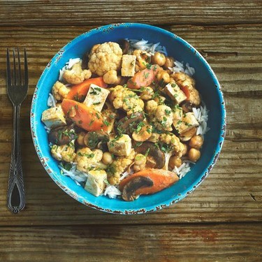 Tofu Vindaloo with Cauliflower and Mushrooms Recipe | SideChef