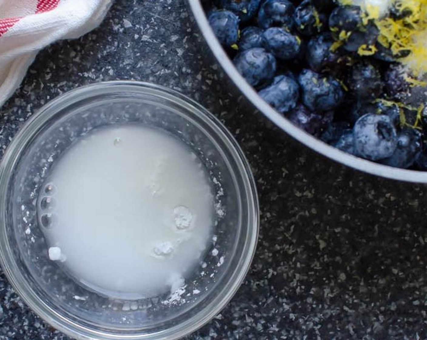 step 4 In a small prep bowl, stir together the Water (1/2 Tbsp) and Corn Starch (1/2 Tbsp) to form a slurry. Set aside.