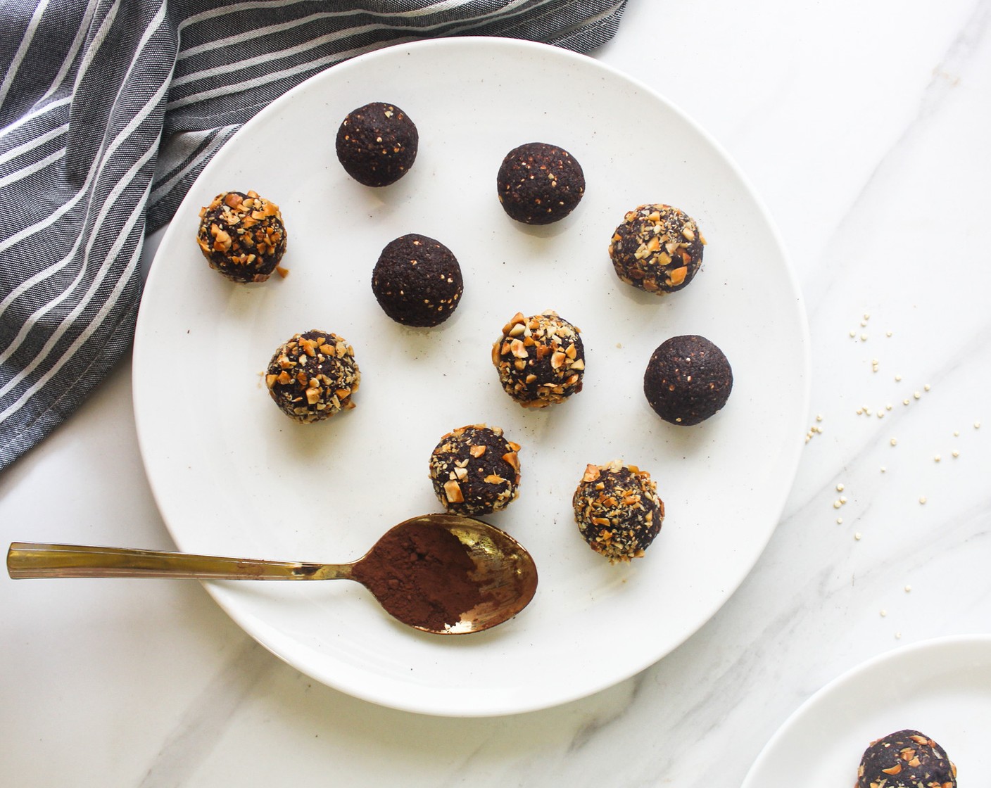 Quinoa Hazelnut Chocolate Bliss Balls