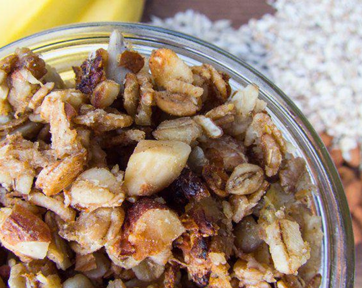 Homemade Banana  Almond Granola