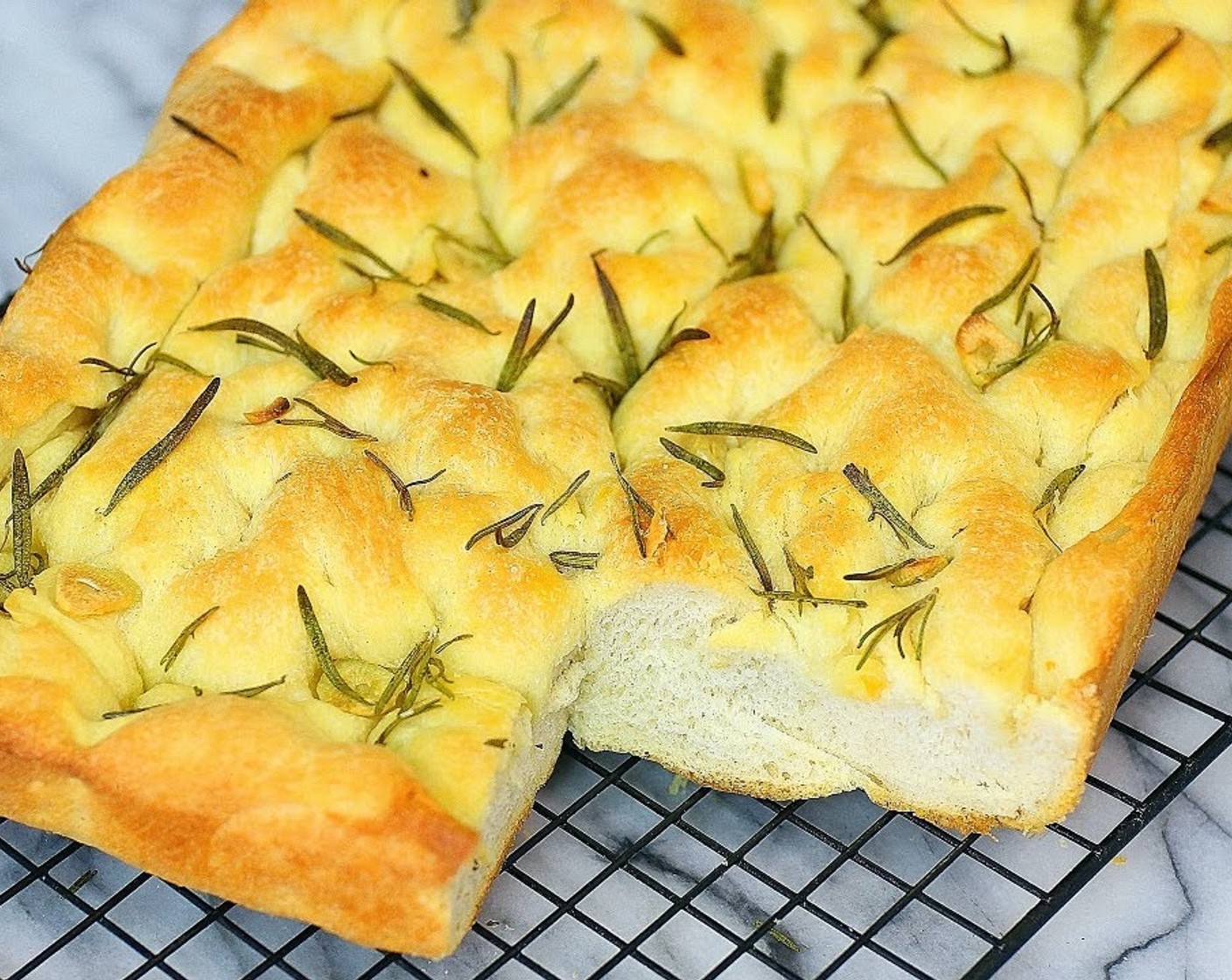 Soft and Crispy Focaccia