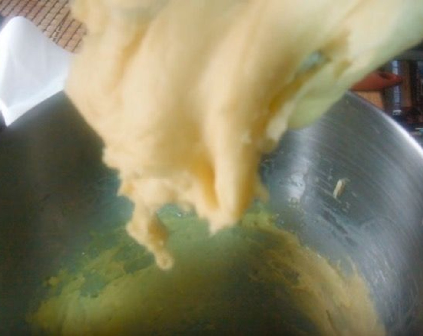 step 5 Slowly add in Eggland's Best Classic Eggs (2) while continuing to mix.