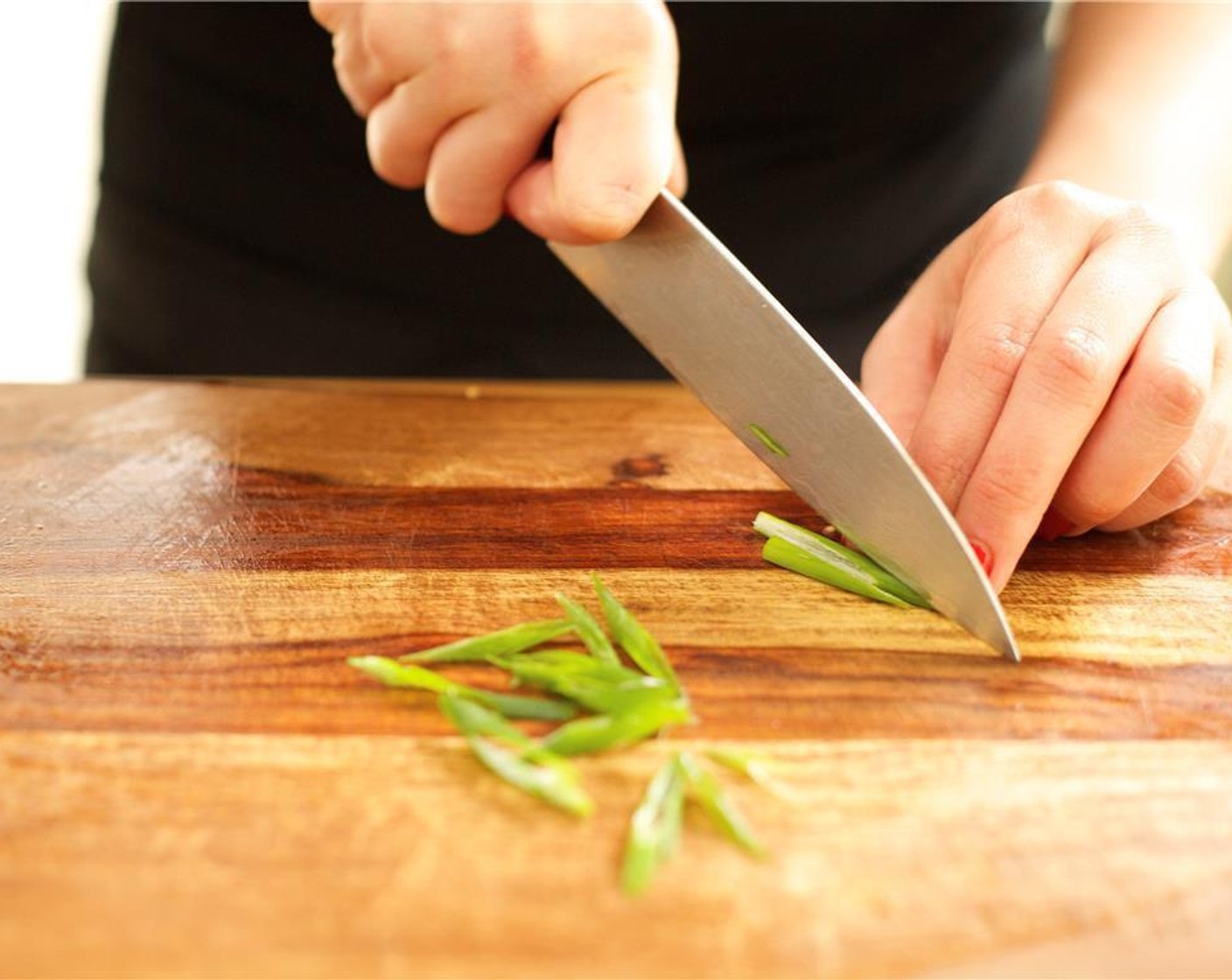 step 5 Slice the Scallion (1 bunch) thinly on the bias, and set aside for garnish.