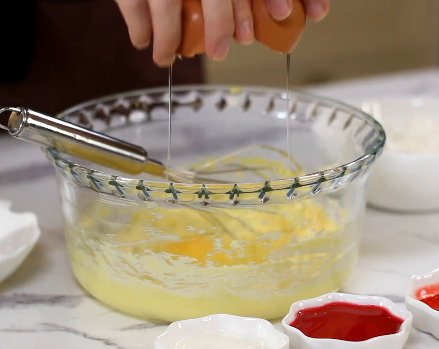 step 3 Crack in Eggland's Best Classic Eggs (2) one at a time and mix well.