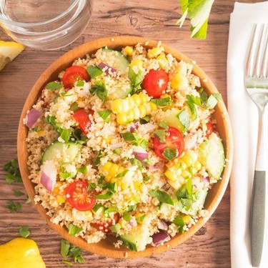 Vegan Summertime Couscous Salad Recipe | SideChef