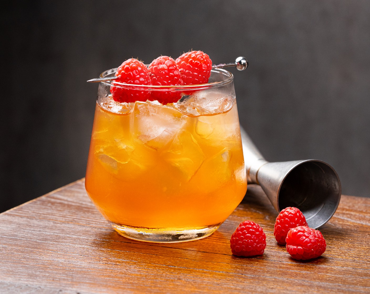 Earl Grey Raspberry Bourbon Cocktail