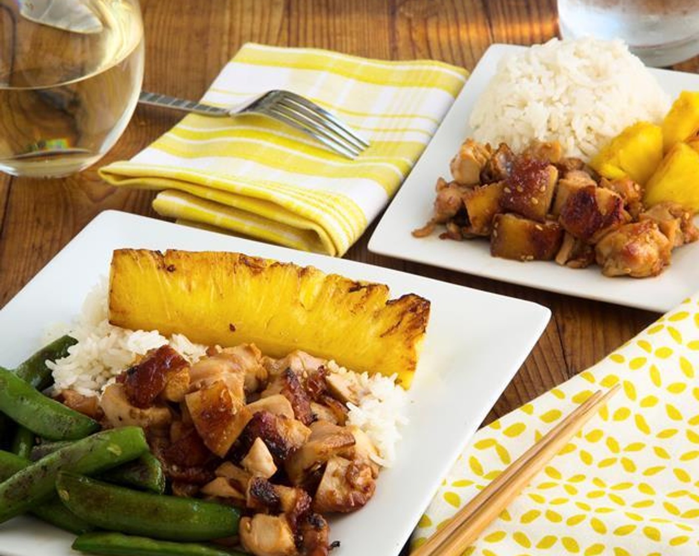 Chicken Teriyaki with Snap Peas and Pineapple
