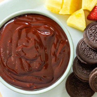 2 Ingredient Vegan Chocolate Fondue Recipe | SideChef