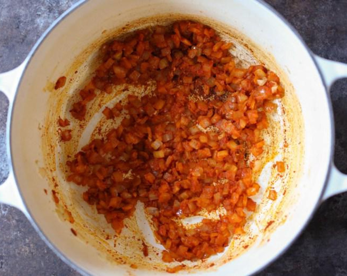 step 2 Stir in the Thai Red Curry Paste (4 Tbsp) and cook for 1-2 minutes, just to unlock the curry’s delicious flavor.