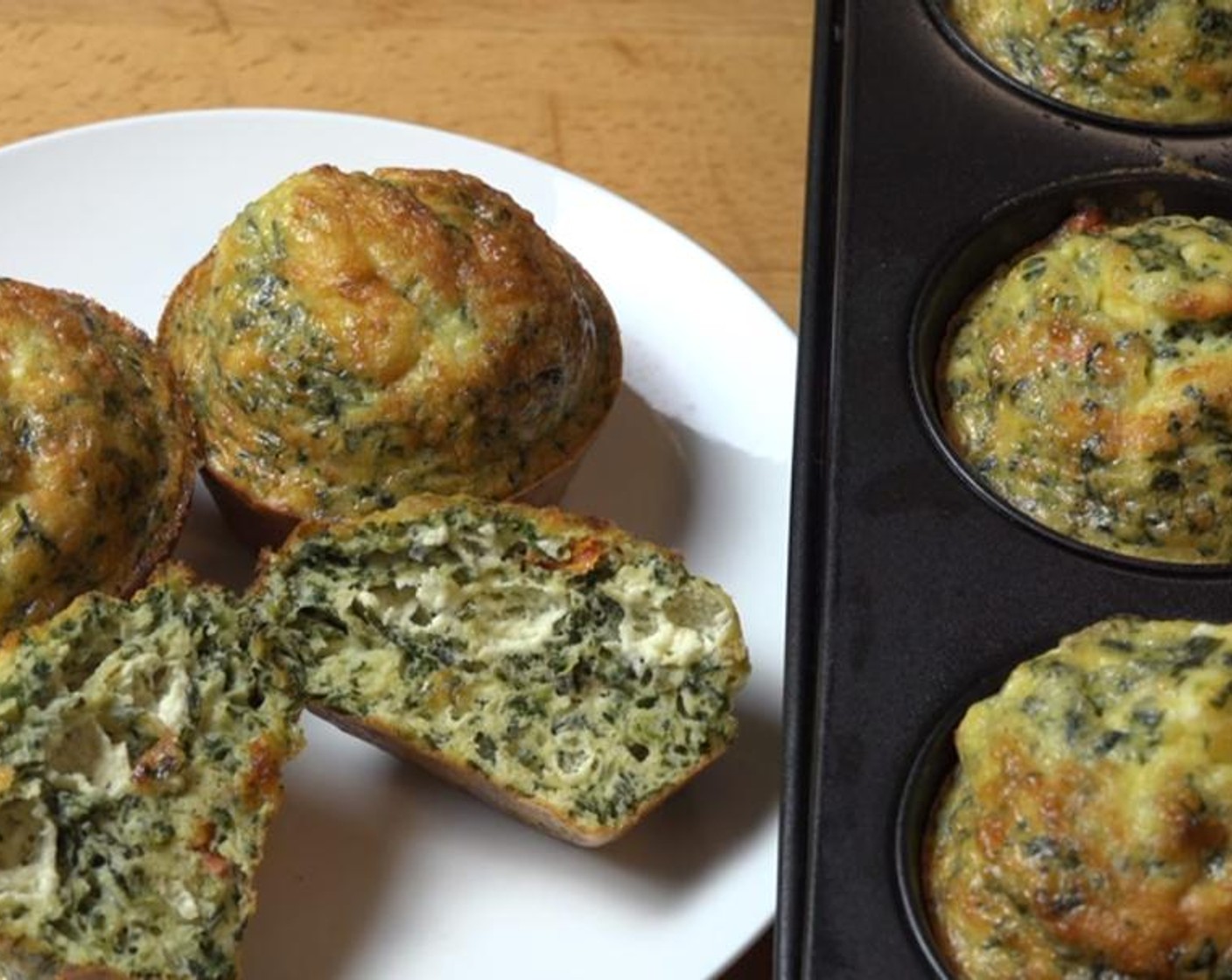 Spinach and Feta Mini Frittatas