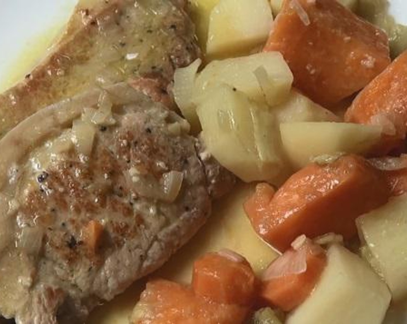 Slow Cooked Smothered Pork Chops Recipe SideChef