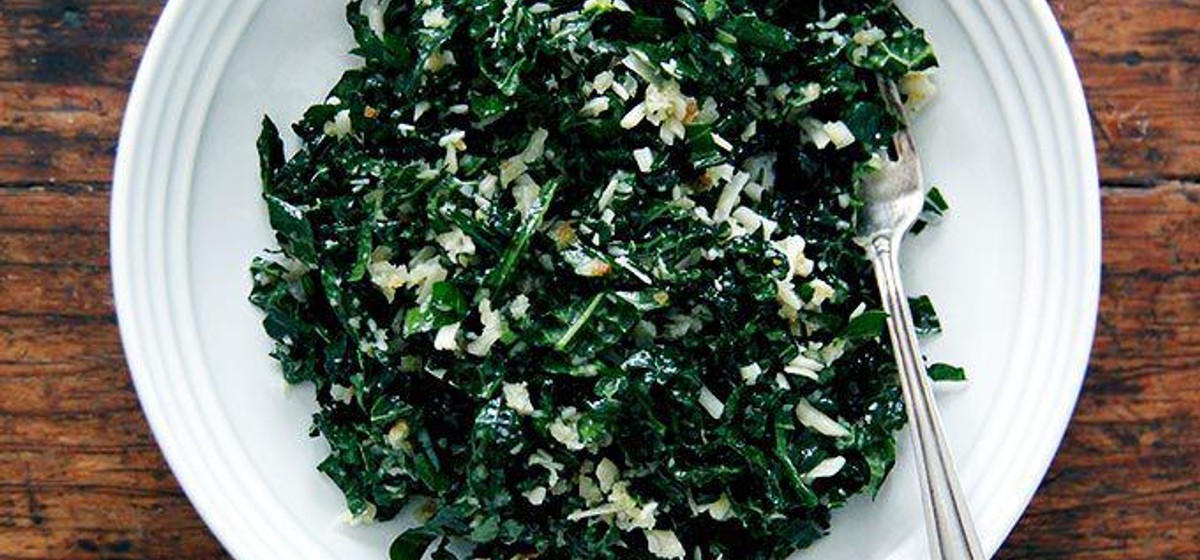 Favorite Kale Salad with Shallot Vinaigrette Recipe | SideChef