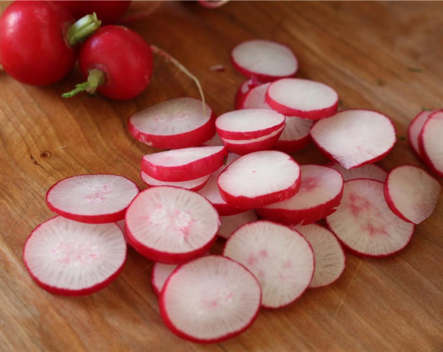 step 12 Chop the Fresh Cilantro (1 bunch).  Slice the Radish (1 bunch). Thinly slice the Red Onion (1/2).