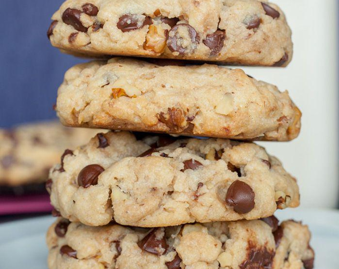 Vegan Salted Chocolate Chip & Walnut Cookies