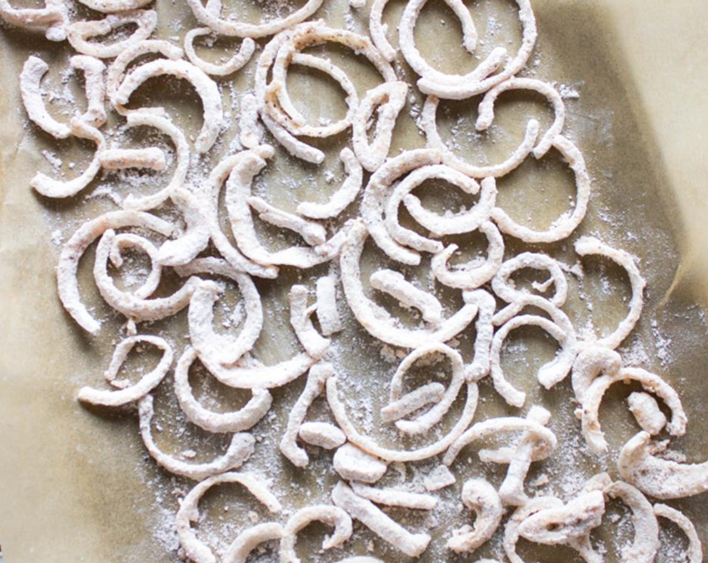 step 5 Shake off excess batter and place on a baking sheet, baking for 15 minutes, flipping halfway through.