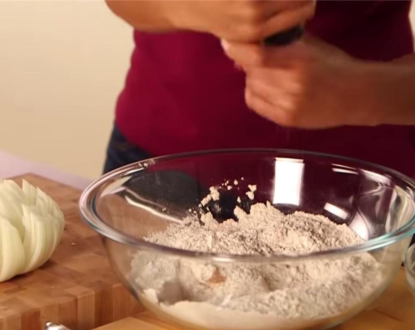 step 3 In a large bowl, combine All-Purpose Flour (2 1/2 cups), Cayenne Pepper (1 tsp), Paprika (2 Tbsp), Dried Oregano (1/2 tsp), Salt (to taste), McCormick® Garlic Powder (1 tsp) and Freshly Ground Black Pepper (to taste).