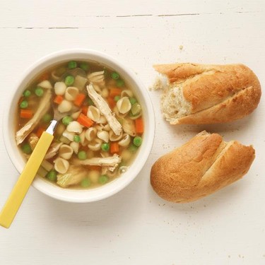 Kids Chicken Soup with Baguette Recipe | SideChef