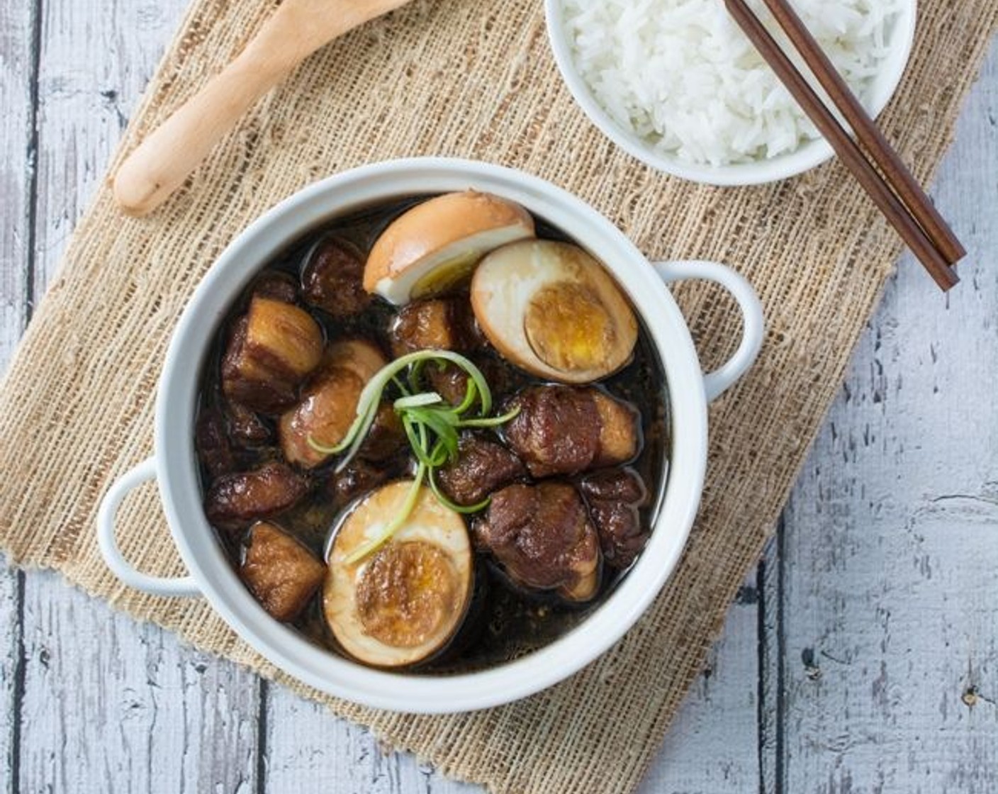 Soy Sauce Braised Pork Belly (Tau Eu Bak)