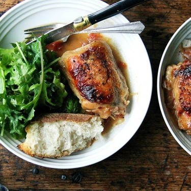 One-Pan Roasted Chicken with Sherry Vinegar Sauce Recipe | SideChef