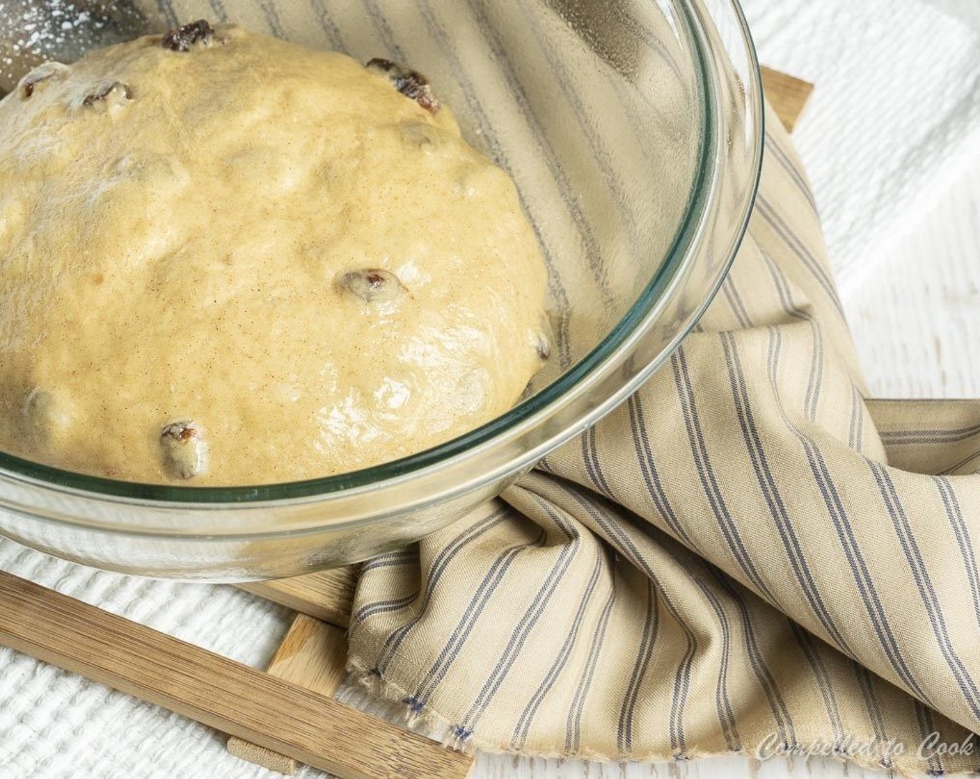 step 5 Lightly oil a large bowl and turn out dough into bowl flipping to coat sides. Cover loosely with a clean kitchen towel and allow to rise in a draft-free area for 90 minutes. (It will not appear to be double in size).