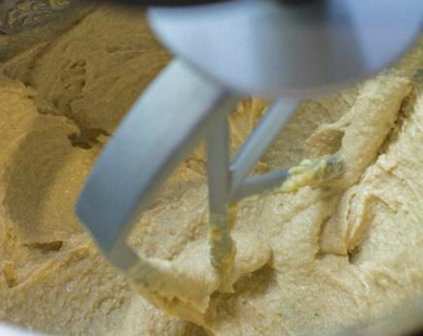 step 4 Pour in Brown Sugar (1/2 cup) and Granulated Sugar (1/4 cup). Continue beating for another minute until light and creamy, occasionally stopping to scrape the sides of the mixer bowl.