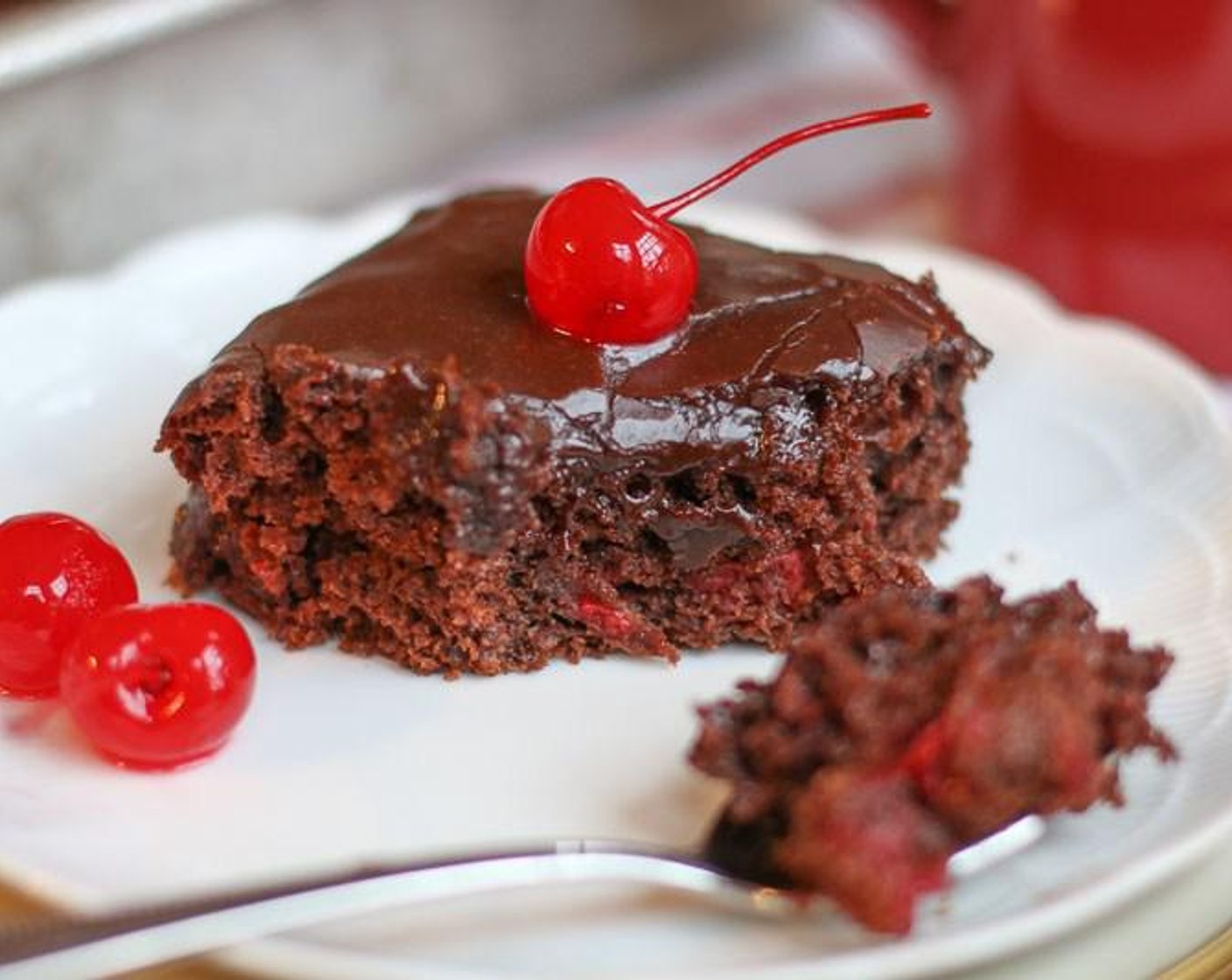 Easy Chocolate Cherry Sheet Cake