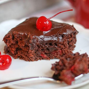 Easy Chocolate Cherry Sheet Cake Recipe | SideChef