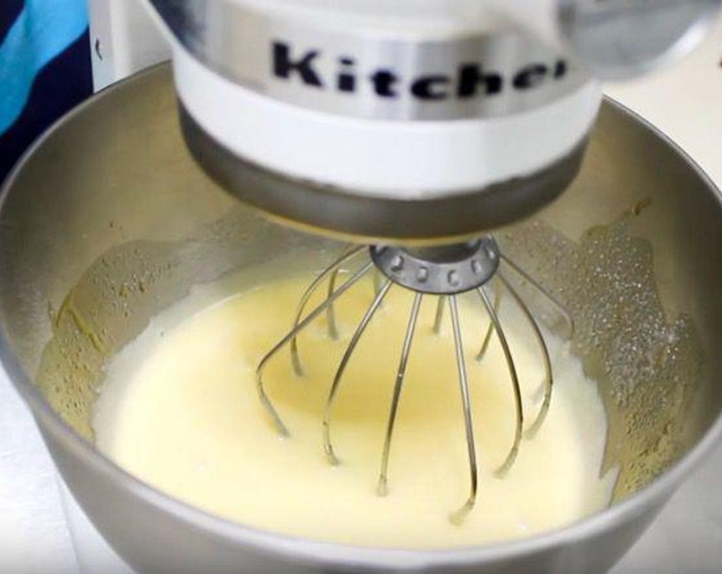 step 1 In the bowl of a stand mixer, add Farmhouse Eggs® Large Brown Eggs (3), Granulated Sugar (1 1/2 cups), Vegetable Oil (1 cup), and Vanilla Extract (1 tsp). Whisk until mixture thickens.