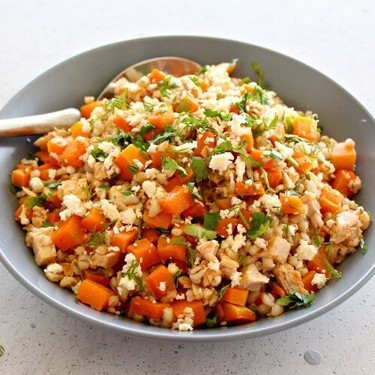 Sesame Chicken Butternut Barley Salad Recipe | SideChef