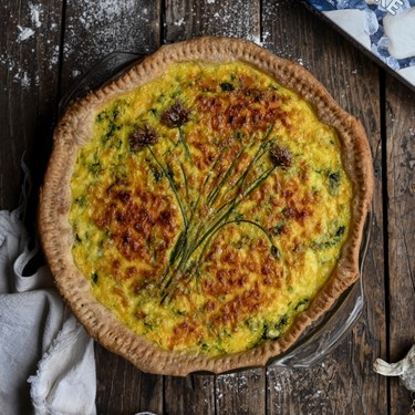 Hake Spinach Feta Quiche Recipe | SideChef