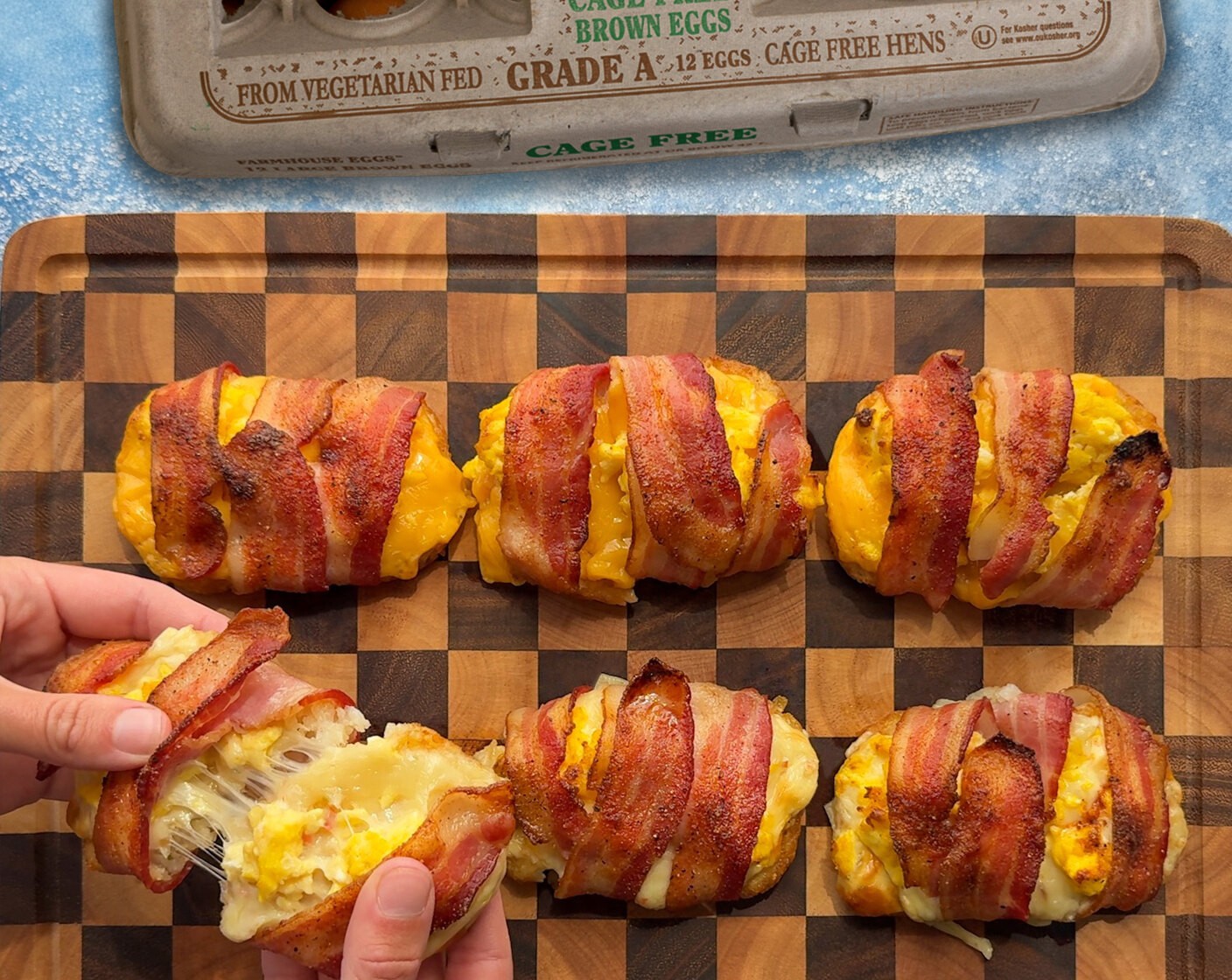 Bacon Wrapped Loaded Hashbrowns