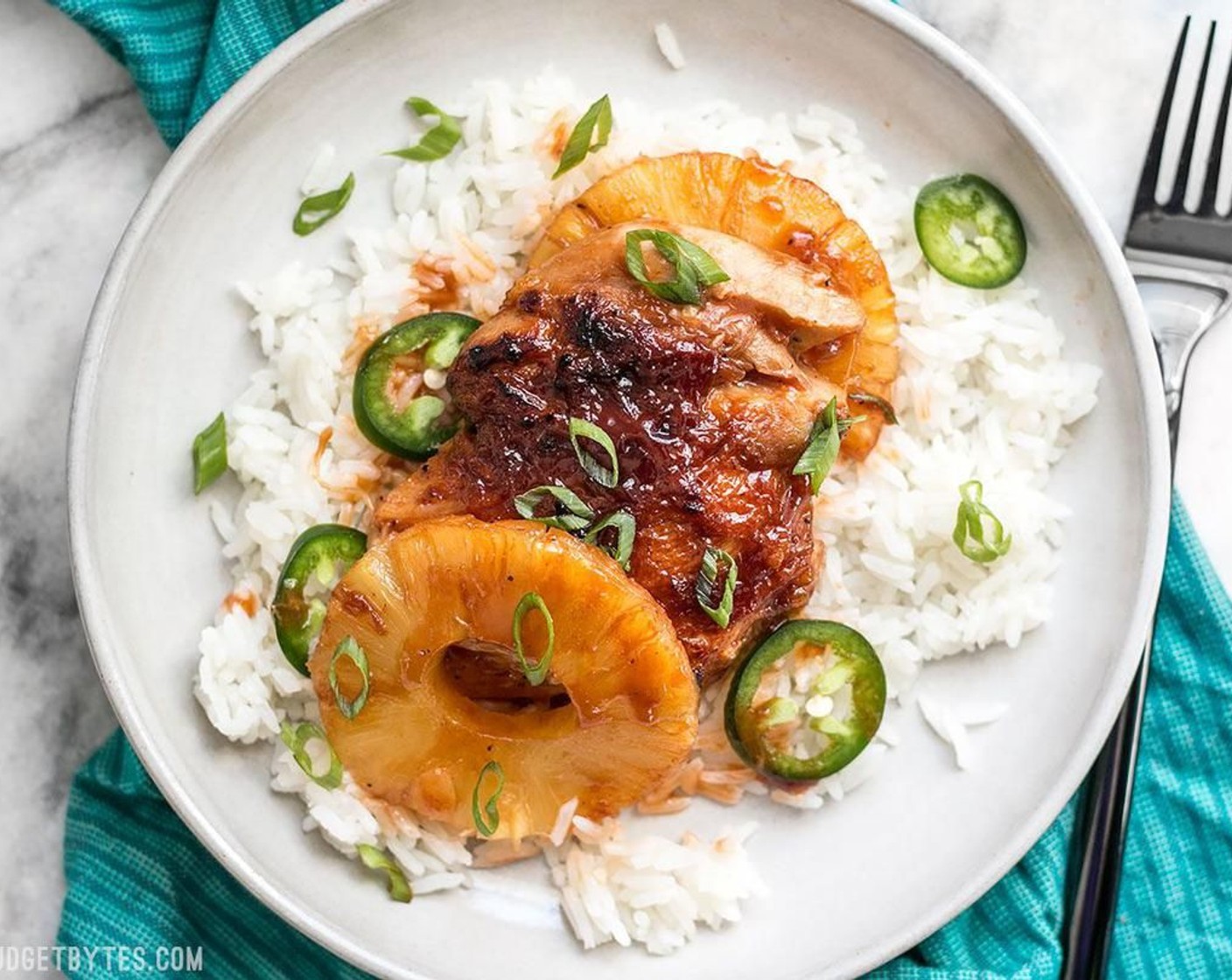 Skillet Pineapple BBQ Chicken