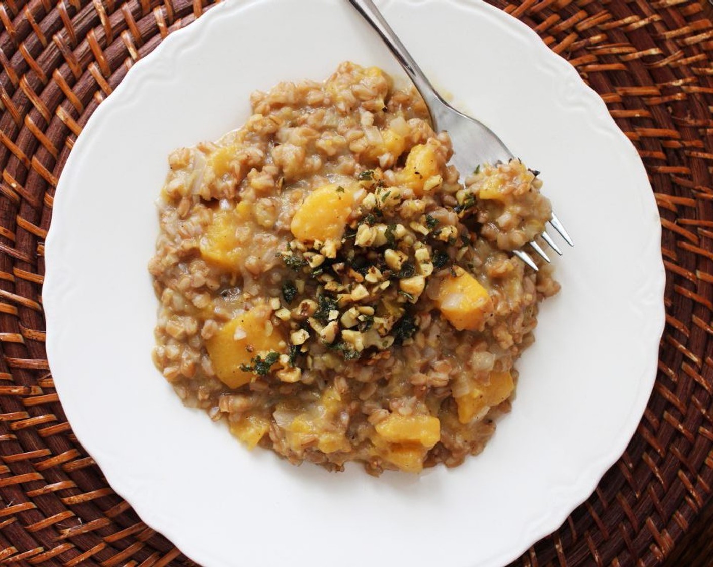 Farro Risotto with Butternut Squash