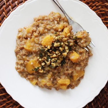 Farro Risotto with Butternut Squash Recipe | SideChef