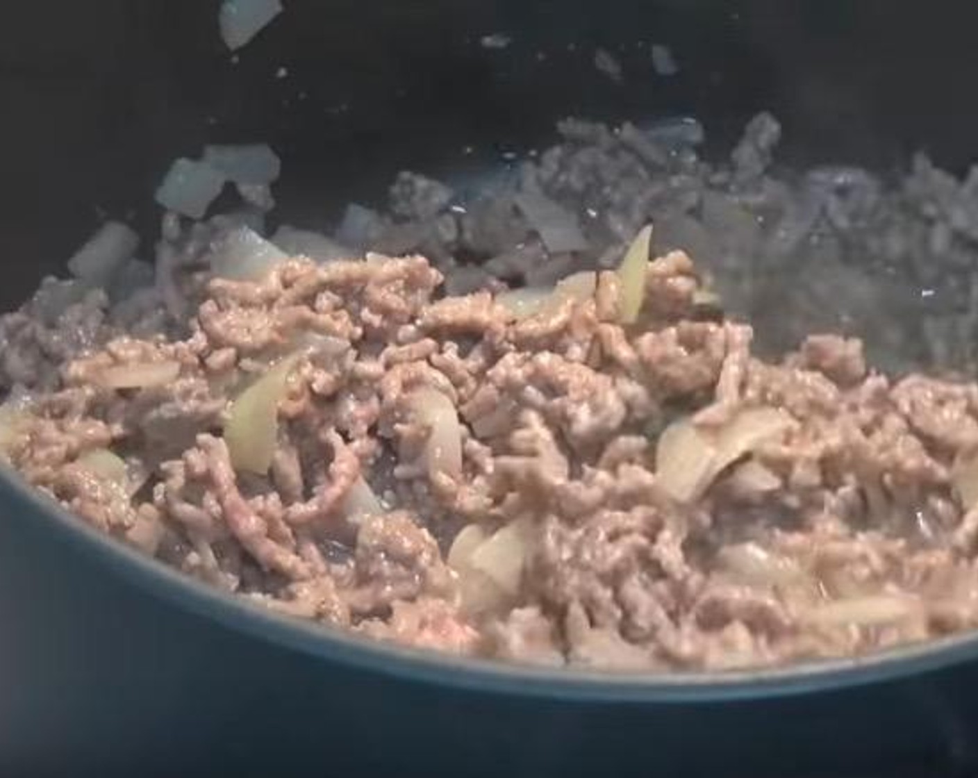 step 2 Add in Ground Beef (1.1 lb) and cook for 4-5 minutes, stirring occasionally.