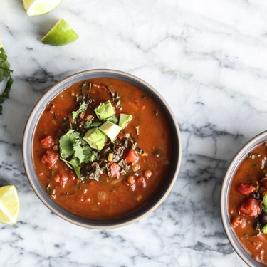 Slow Cooker Lentil Chili with Black Beans Recipe | SideChef