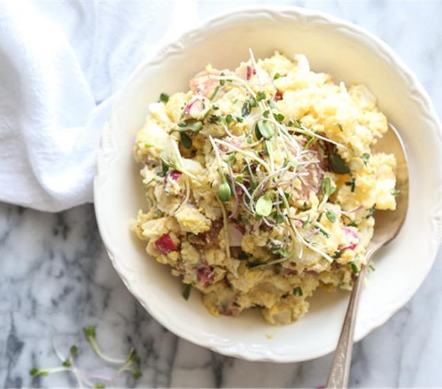 Red Potato Salad with Radishes, Capers and Chives Recipe SideChef
