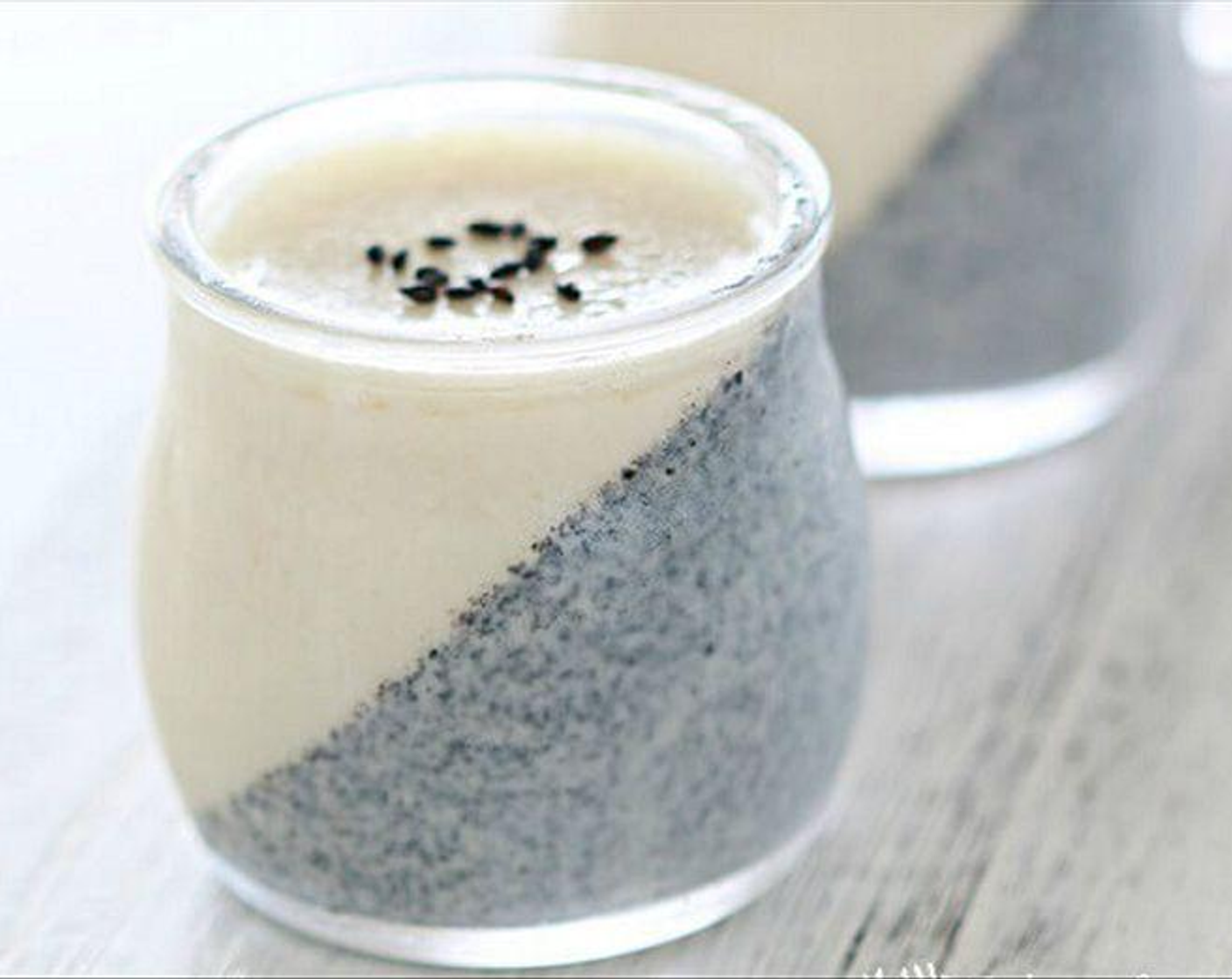 Black Sesame and Soya Milk Pudding